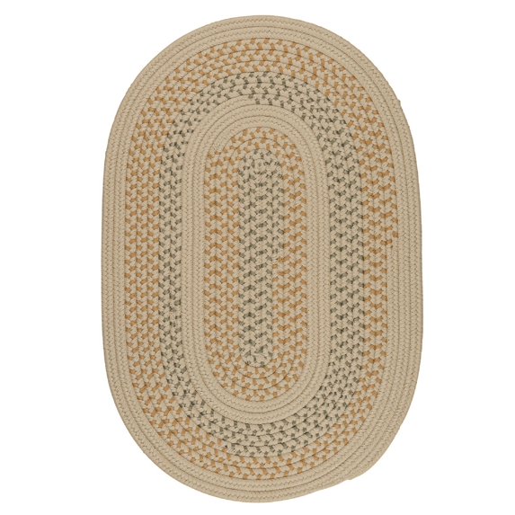 GT90R072X108 Georgetown - Beige 6'x9' Rug, 100% Polypropylene - Oval.