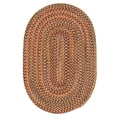 thumbnail image 1 of Colonial Mills 6' x 9' Orange and Red All Purpose Handcrafted Reversible Oval Area Throw Rug, 1 of 5