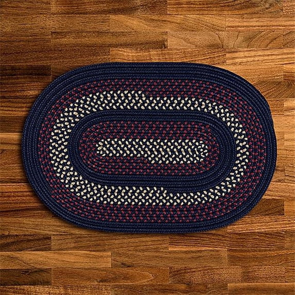 Colonial Mills Deerfield Rug - Midnight Blue - 6x9 ft.