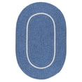 thumbnail image 1 of Colonial Mills 8' Blue and White Round Area Throw Rug, 1 of 2