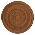 thumbnail image 1 of Colonial Mills 8' Orange and Brown Braided Round Area Throw Rug, 1 of 2