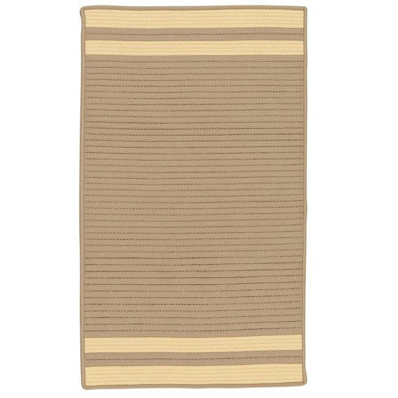 Colonial Mills 8' x 10' Beige and Yellow Rectangular Handmade Braided