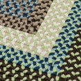 thumbnail image 1 of Colonial Mills 9' Brown and Blue Square Braided Area Rug, 1 of 2