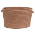 thumbnail image 1 of Colonial Mills 9' Mocha Brown Round Handmade Braided Area Rug, 1 of 5