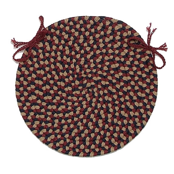 BF82R108X108 Brook Farm - Tea Stained 9' round Rug, 100% Polypropylene - Round.