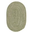 thumbnail image 1 of Colonial Mills 9' x 12' Green All Purpose Handmade Reversible Oval Mudroom Area Throw Rug, 1 of 2