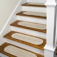 thumbnail image 1 of Colonial Mills All Natural Woven Tweed Stair Treads - Dark Gray 8"x28" (SET 4)-Color:Dark Gray,Material:Wool, 1 of 3