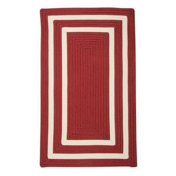 Colonial Mills All-season Indoor/Outdoor Braided Reversible Rug USA MADE Red 3' x 5' Reversible 3' x 5'