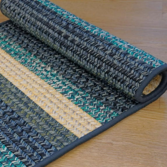 Colonial Mills Ashton Tweed Stripe Runner - Blue Lites 30"x11' Rug