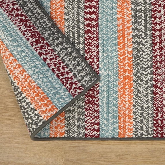 Colonial Mills Baily Tweed Stripe Square - Sunset 7x7 Rug