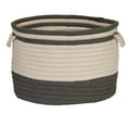 thumbnail image 1 of BH41A018X018 Bar Harbor Basket - Gray 18"x18"x12 Basket, 100% Polypropylene - Round., 1 of 5