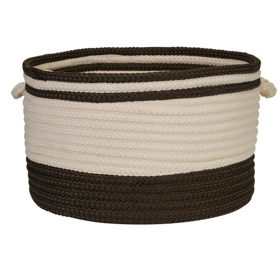 BH81A014X010 Bar Harbor Basket - Mink 14"x14"x10" Basket, 100% Polypropylene - Round.