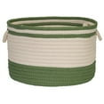 thumbnail image 1 of BH61A022X014 Bar Harbor Basket - Moss Green 22"x22"x14" Basket, 100% Polypropylene - Round., 1 of 5