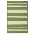 thumbnail image 1 of Colonial Mills 2' x 5' Green and Beige All Purpose Striped Handcrafted Reversible Area Throw Rug, 1 of 2