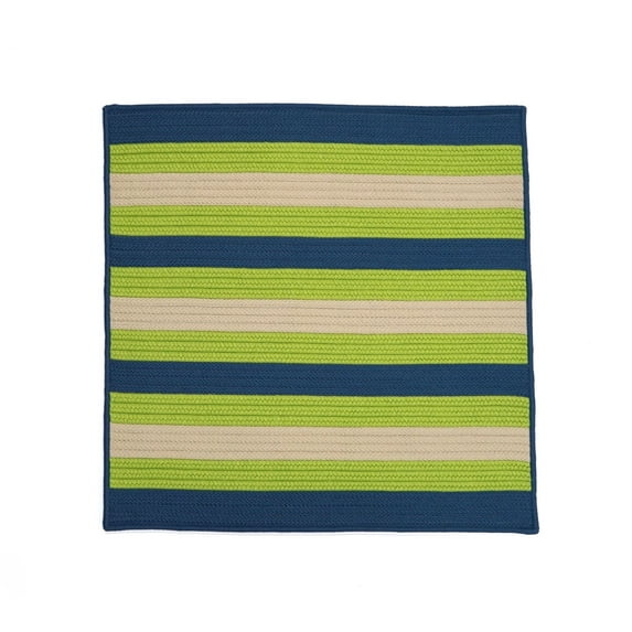 Colonial Mills Belleville Stripe Square Rug 6x6 - Blue Vibes