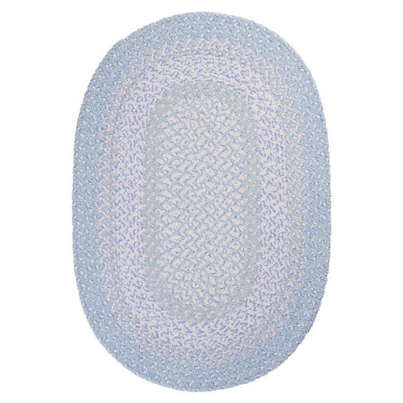 Colonial Mills Blokburst Braided Blue Area Rug 6x6