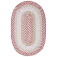thumbnail image 1 of Colonial Mills Blokburst Braided Pink Area Rug 5x8, 1 of 3