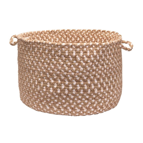 BK19A018X018 Blokburst - Natural Wonder 18"x18"x12" Basket, 50% Polyester/30% Polypropylene/20% Cotton - Round.