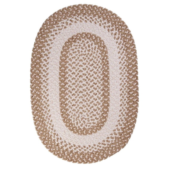 BK19R060X096 Blokburst - Natural Wonder 5x8 Rug, 50% Polyester/30% Polypropylene/20% Cotton - Oval.