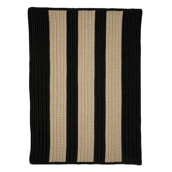 BT19R096X132S Boat House - Black 8x11 Rug, 100% Polypropylene - Rectangle.
