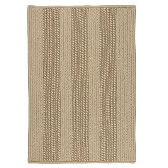 Boat House Polypropylene Braided Sample Swatch Rug, Natural