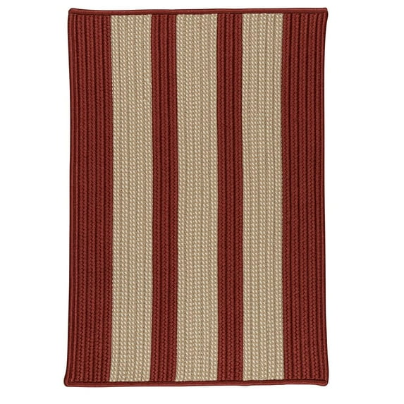 BT79R072X072S Boat House - Rust Red 6 square Rug, 100% Polypropylene - Square.