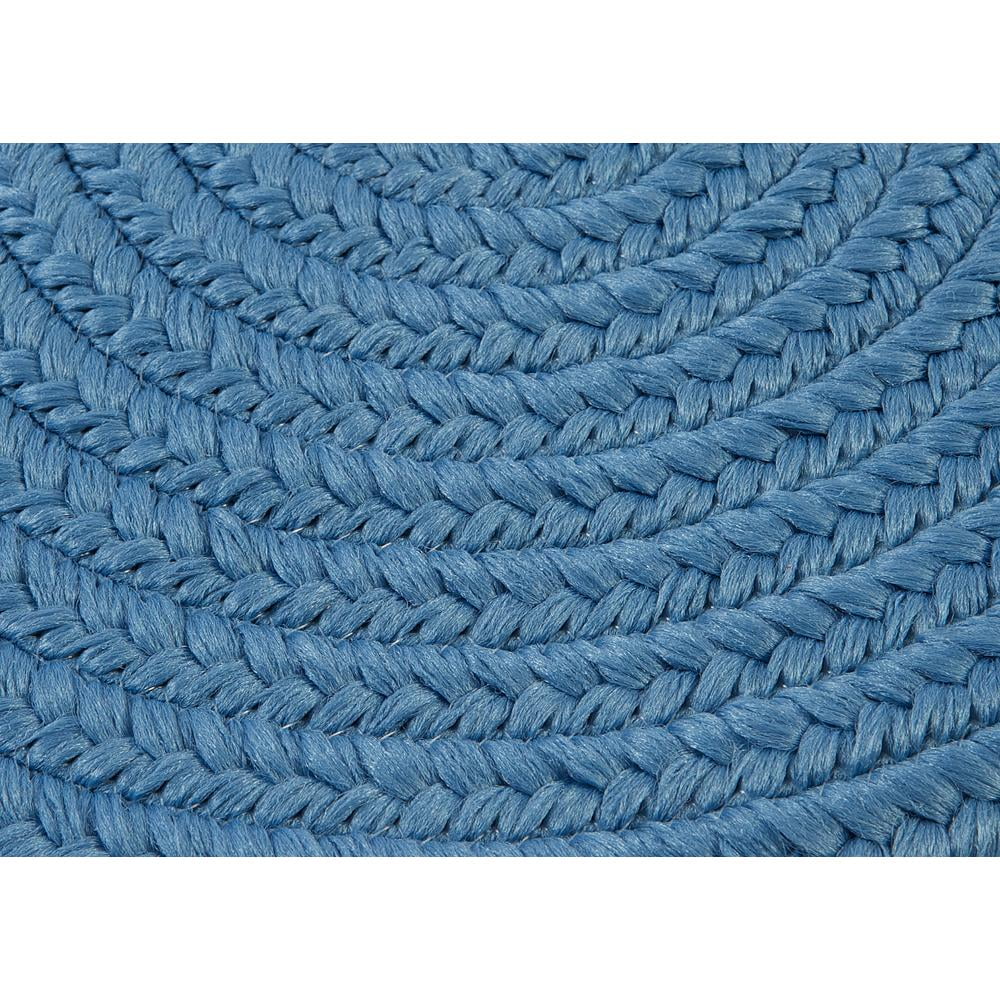 Blue Polypropylene Braided Outdoor Patio Mat 26" x 40"
