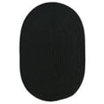 thumbnail image 1 of BR42R096X132 Boca Raton - Black 8x11 Rug, 100% Polypropylene - Oval., 1 of 2
