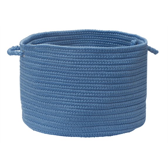 BR55A018X018 Boca Raton - Blue Ice 18"x18"x12" Basket, 100% Polypropylene - Round.