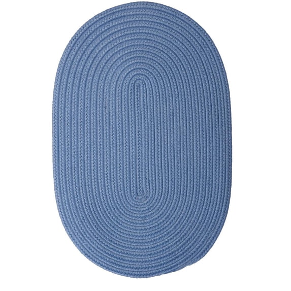 BR55R024X084 Boca Raton - Blue Ice 2'x7' Rug, 100% Polypropylene - Runner (Oval).