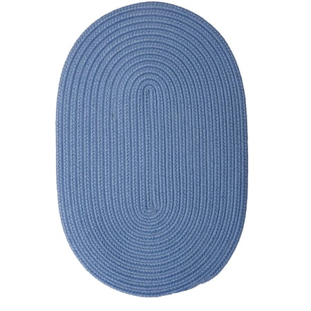 Colonial Mills 2' x 9' Blue Ice Reversible Braided Runner Rug