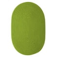 thumbnail image 1 of BR65R036X060 Boca Raton - Bright Green 3'x5' Rug, 100% Polypropylene - Oval., 1 of 2