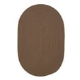 thumbnail image 1 of 12' x 15' Brown Reversible Oval Throw, 1 of 2
