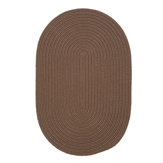 12' x 15' Brown Reversible Oval Throw