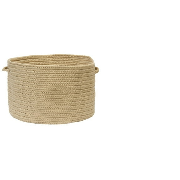 BR33A018X018 Boca Raton - Cuban Sand 18"x18"x12" Basket, 100% Polypropylene - Round.