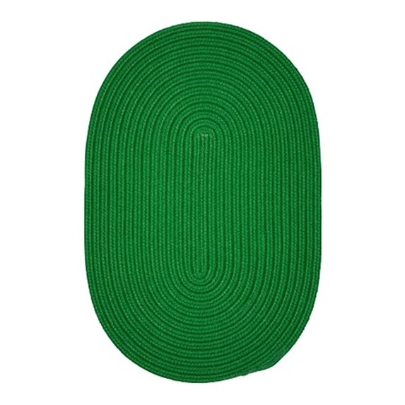 Colonial Mills BR60R084X108 7 x 9 ft. Boca Raton Braided Rug, Leaf Green