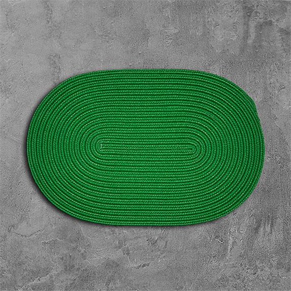 Colonial Mills BR60R024X144 2 x 12 ft. Boca Raton Braided Rug, Leaf Green