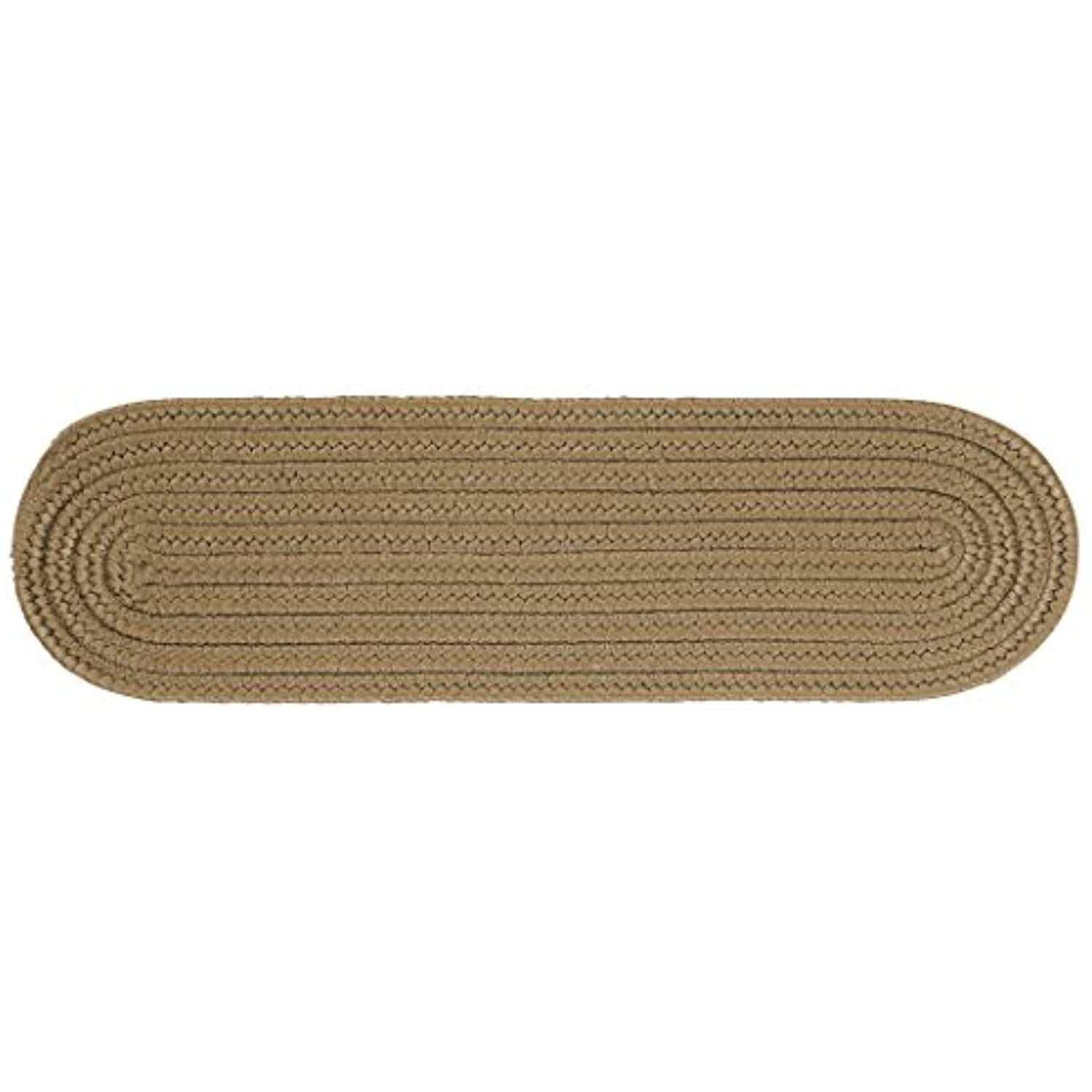 Café Tostado Oval Braided Polypropylene Stair Tread, 28" x 8"