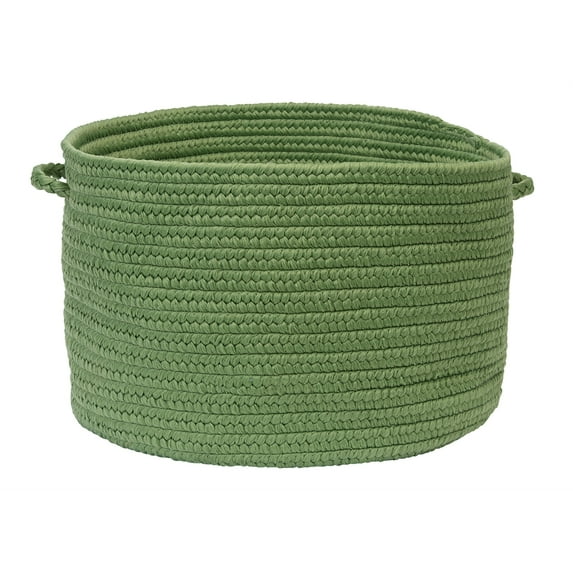 BR69A014X010 Boca Raton - Moss Green 14"x14"x10" Basket, 100% Polypropylene - Round.