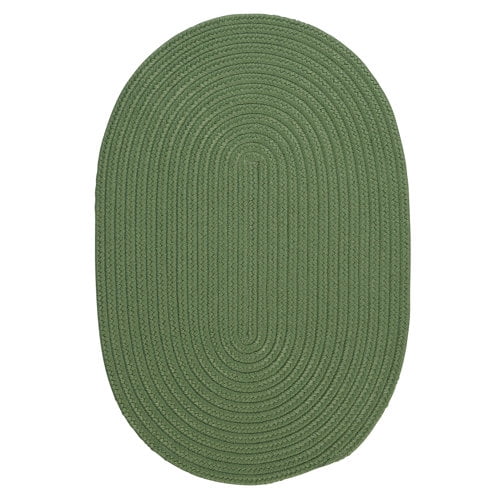 BR69R024X144 Boca Raton - Moss Green 2x12 Rug, 100% Polypropylene - Runner (Oval).
