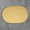thumbnail image 1 of Colonial Mills 7'x9' Pale Yellow Handcrafted Oval Braided Area Rug, 1 of 2