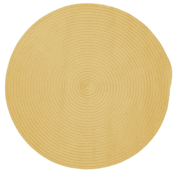 BR34R096X096 Boca Raton - Pale Banana 8 round Rug, 100% Polypropylene - Round.