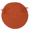 thumbnail image 1 of Colonial Mills Boca Raton Braided Polypropylene Rust Chair Pad Single, 1 of 3