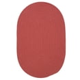 thumbnail image 1 of Colonial Mills 2' x 4' Terracotta Red Reversible Braided Area Rug, 1 of 2