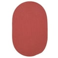 thumbnail image 1 of 2' x 5' Terracotta Red Reversible Braided Runner Rug, 1 of 2