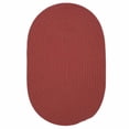 thumbnail image 1 of 2' x 6' Terracotta Red Reversible Braided Runner Rug, 1 of 2