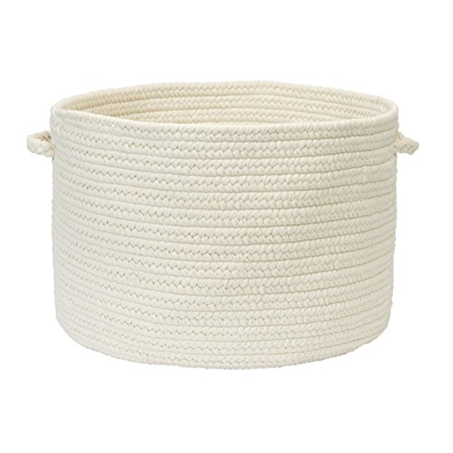 White Braided Polypropylene Indoor/Outdoor Utility Basket