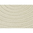 thumbnail image 1 of Boca Raton BR10R048X048 Polypropylene Braided Round Rug 4x4 White, 1 of 3