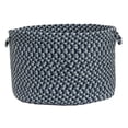 thumbnail image 1 of BC53A018X018 Boston Common - Capeside Blue 18"x18"x12" Basket, 75% Polypropylene/25% Wool - Round., 1 of 2