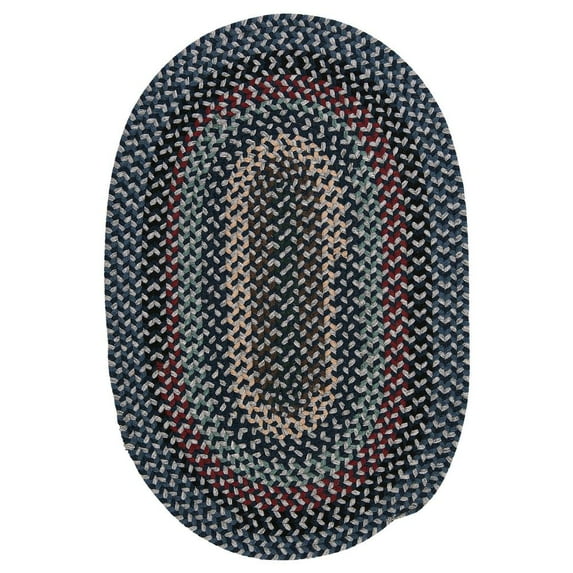 BC52R072X072 Boston Common - Winter Blues 6 round Rug, 75% Polypropylene/25% Wool - Round.